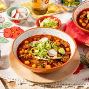 A hearty Mexican stew called pozole