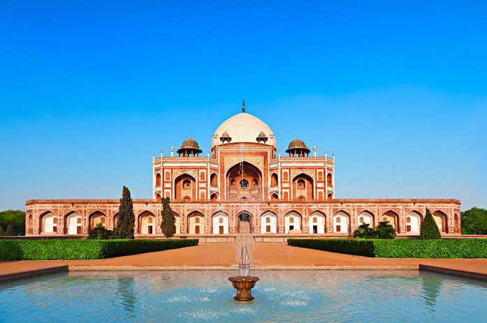 The Tomb of Humayun is conveniently