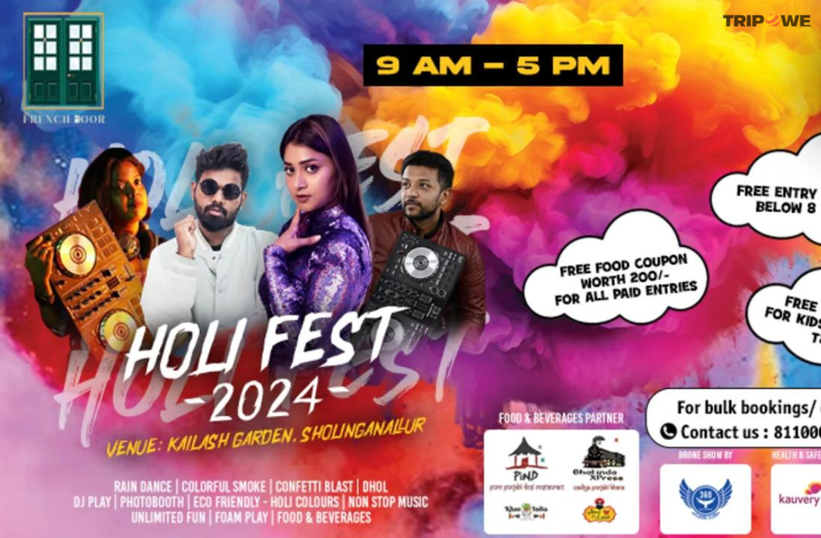 Holi Fest 2024 tripowe.com