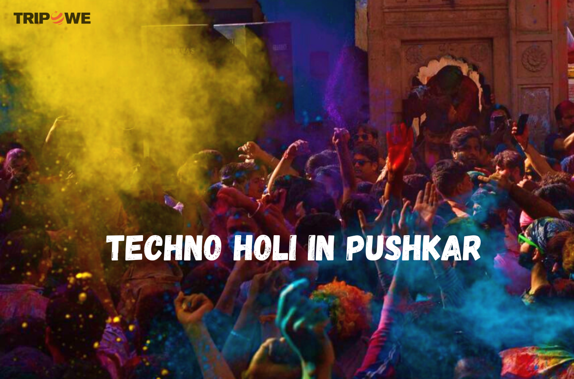 Techno Holi in Pushkar tripowe.com