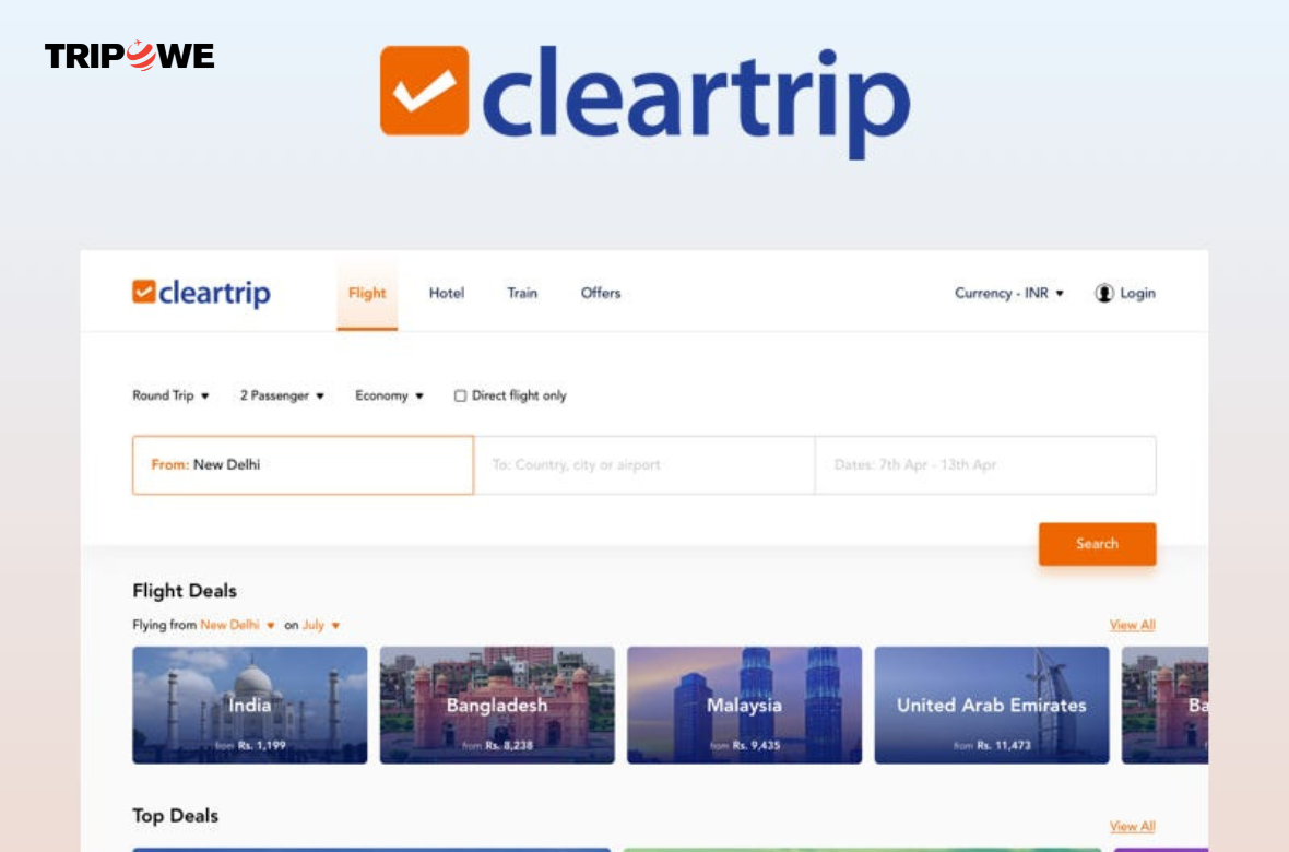 Cleartrip tripowe.com