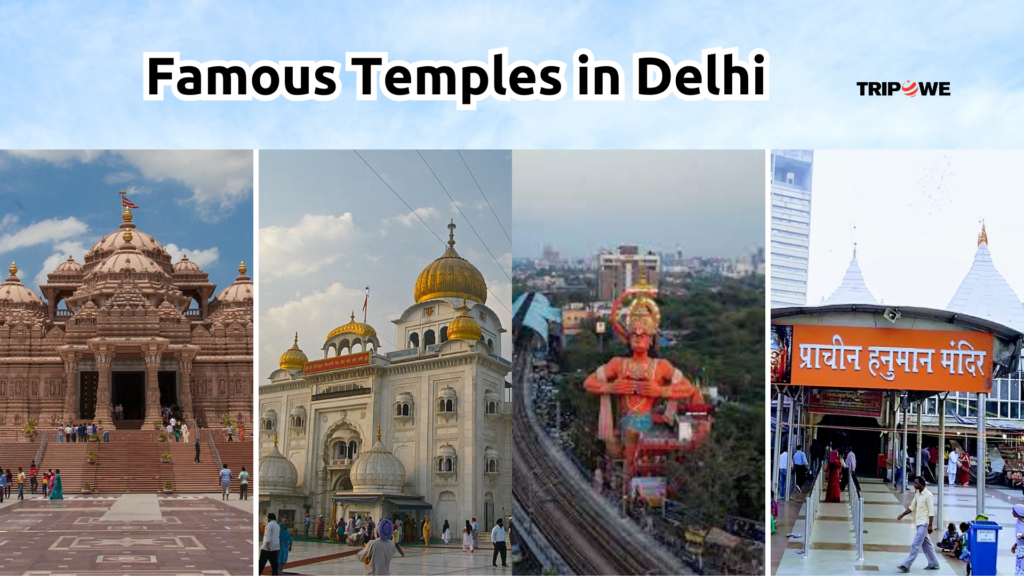 Famous temples in delhi-Tripowe.com